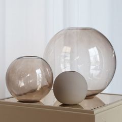 Cooee Design - Ball glas - Vas brown 25 cm